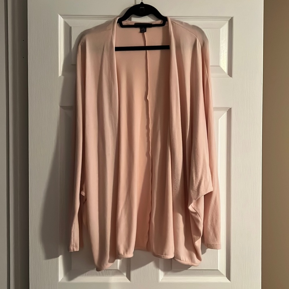 Soft pink batwing cardigan